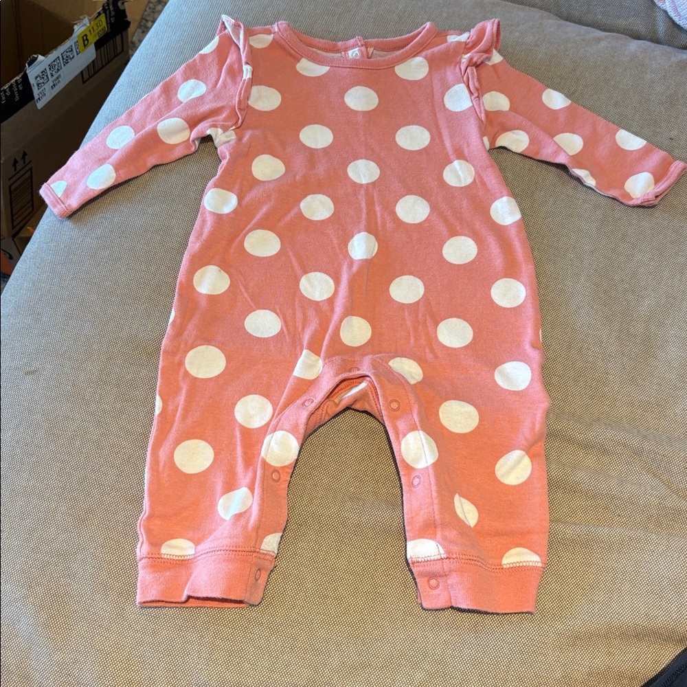 2/$15 Old Navy Pink and White Baby Romper